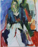 Mona ist nervös - Acryl 2003