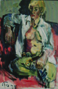 Halbakt von Paula - Acryl 2005