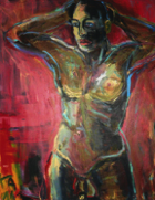 Der Boxer IV - 120 x 100 Acryl 2011