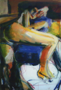 Die Bettwurst - 140 x 100 Acryl 2001