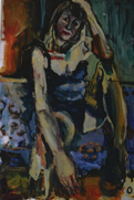 Mona ist Ratlos - 120 x 100, Arcyl 2002