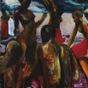 Regentanz - 140 x 140 Acryl 1994