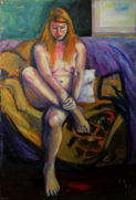 Nachdenklich - Acryl